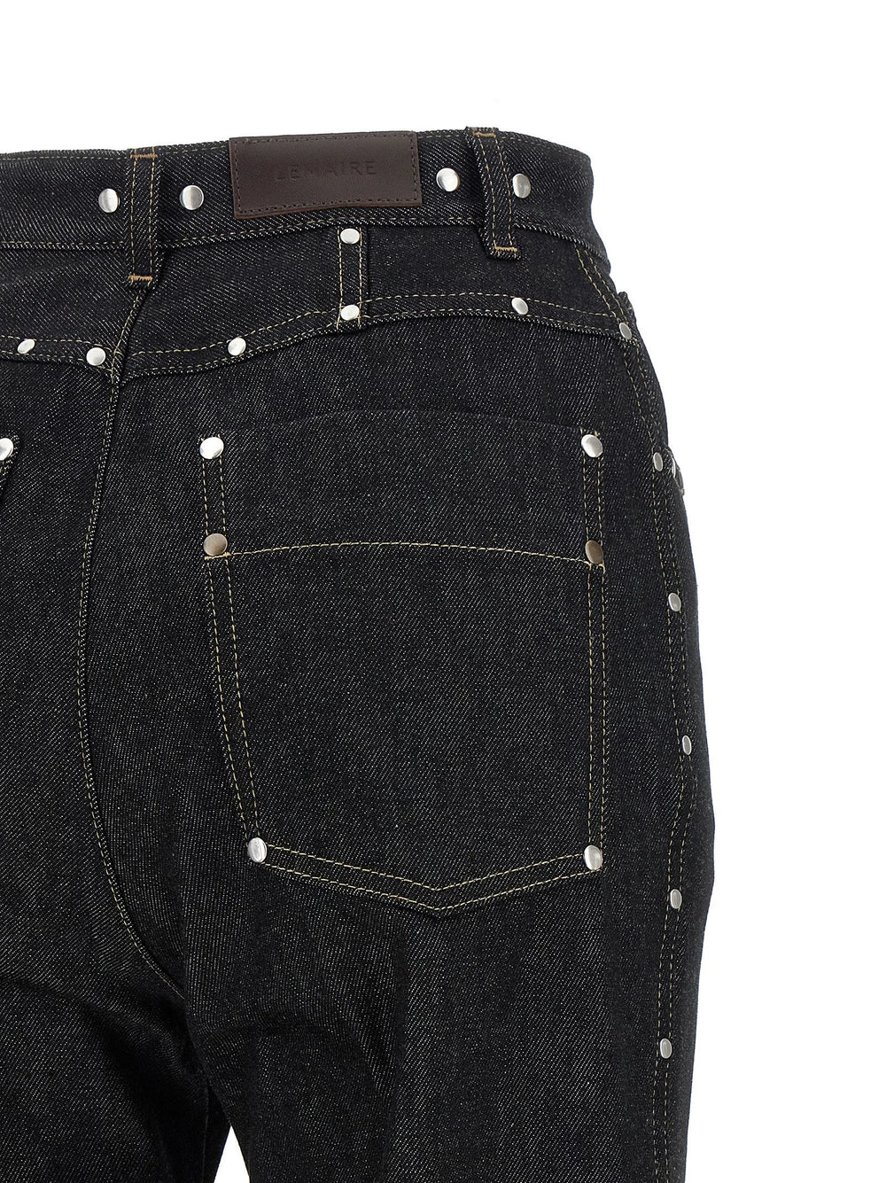 Lemaire Black Cotton High-Waisted Jean