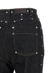 Lemaire Black Cotton High-Waisted Jean