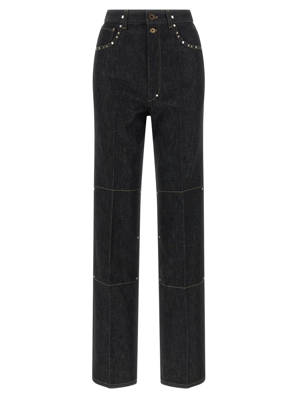 Lemaire Black Cotton High-Waisted Jean