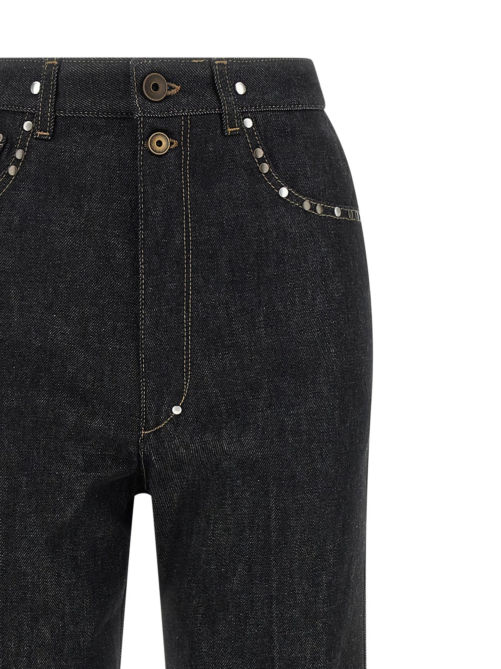 Lemaire Black Cotton High-Waisted Jean