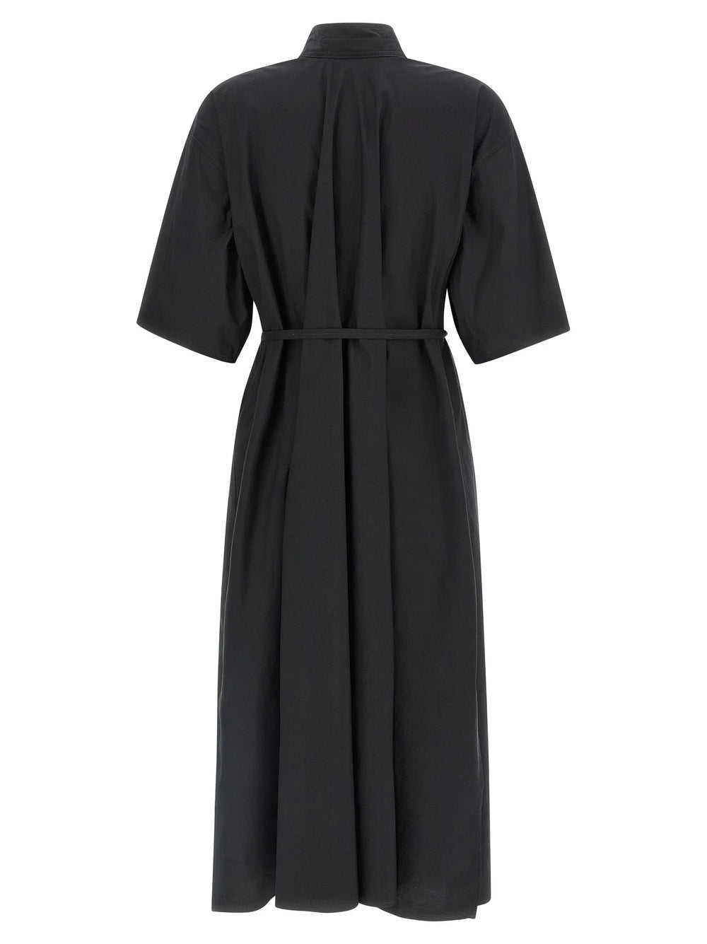 Lemaire Black Cotton Midi Dress