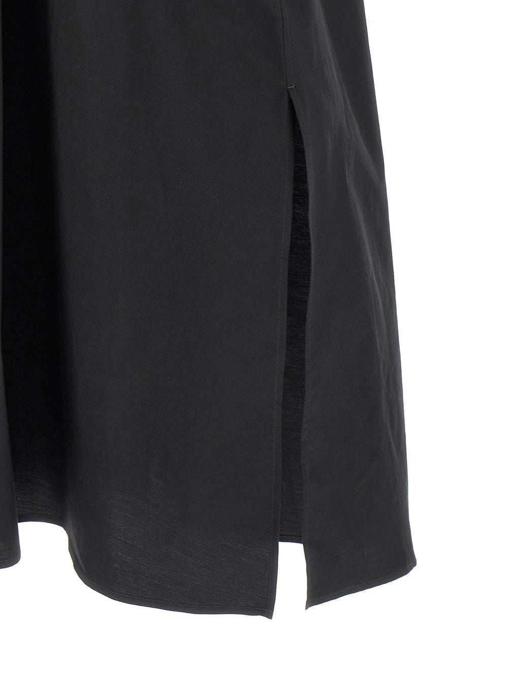 Lemaire Black Cotton Midi Dress