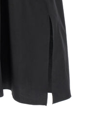 Lemaire Black Cotton Midi Dress