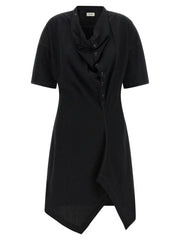 Lemaire Black Cotton Midi Dress