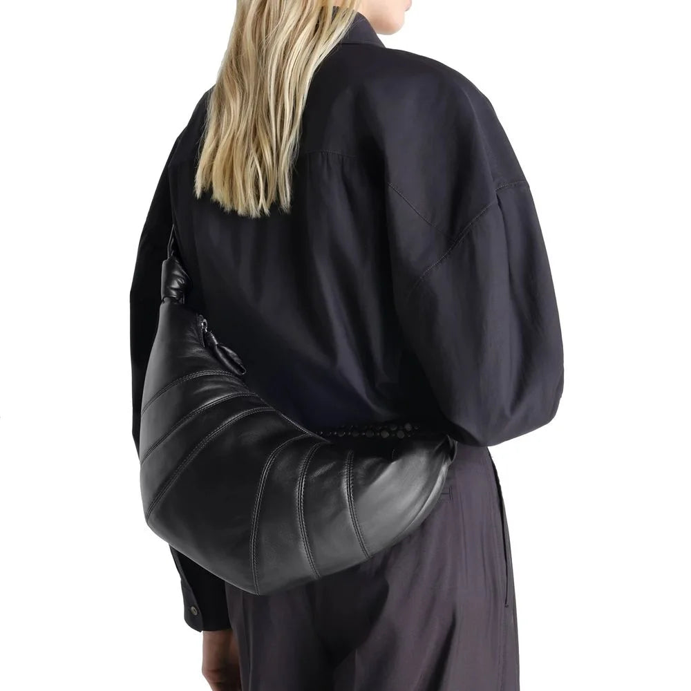 Lemaire Black Lamb Leather Shoulder Bag