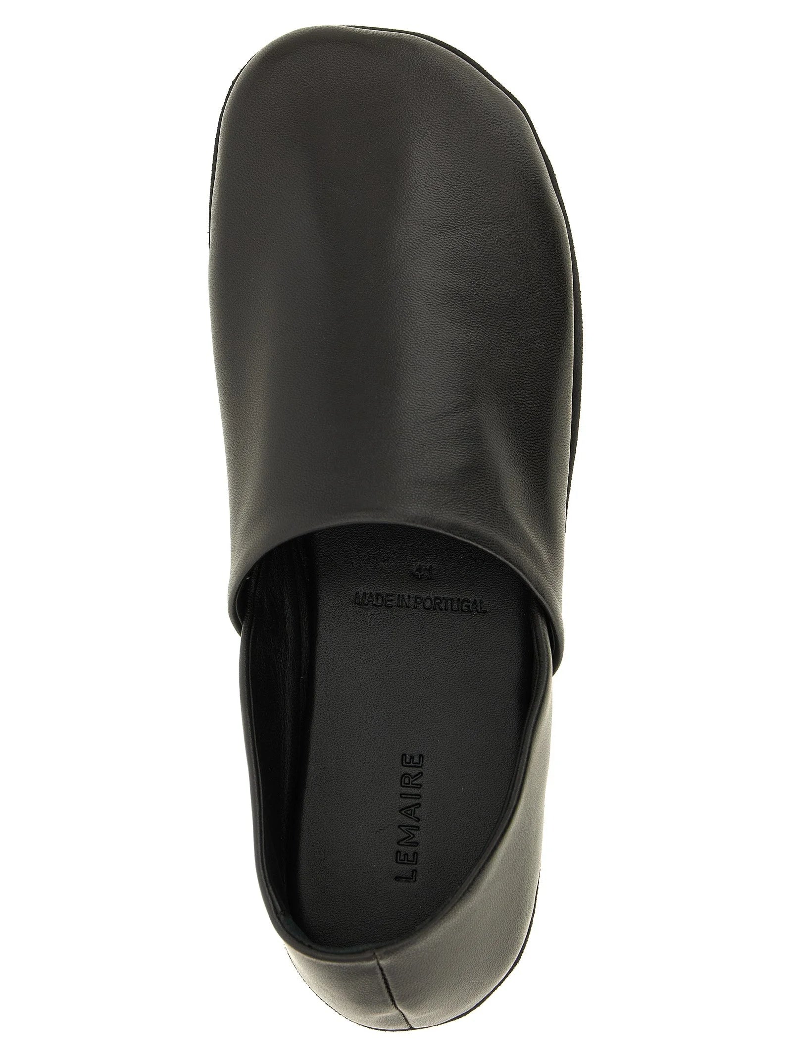 Lemaire Black Lamb Leather Slip-On Loafers - EU 41 | US 8
