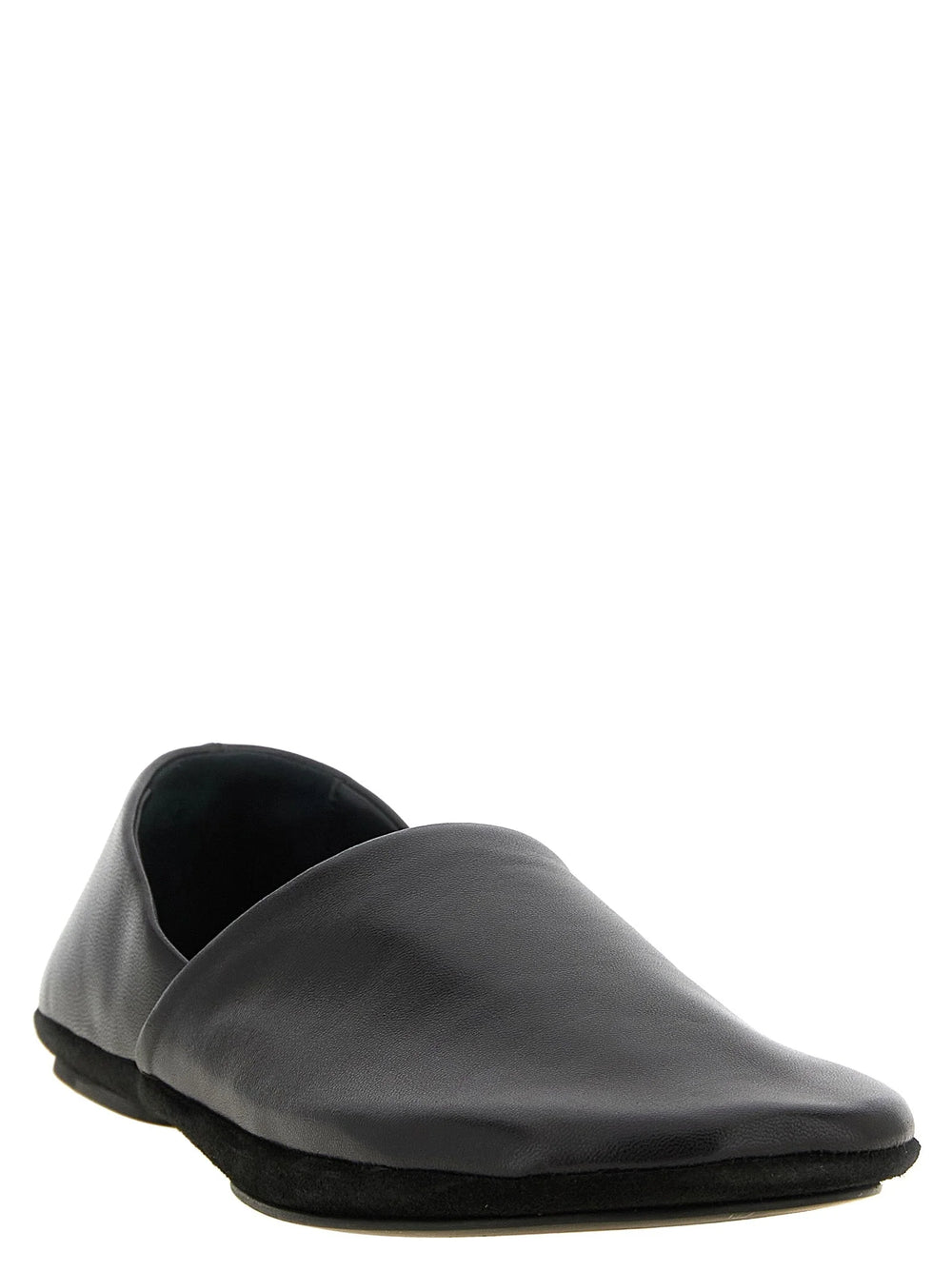 Lemaire Black Lamb Leather Slip-On Loafers - EU 41 | US 8