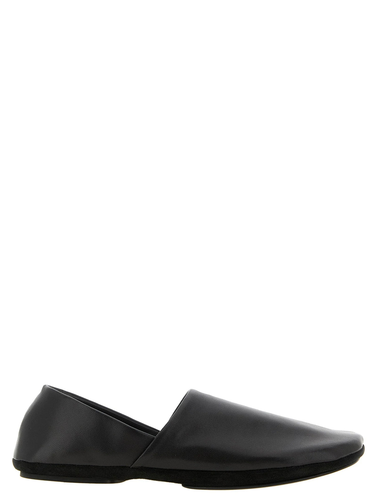 Lemaire Black Lamb Leather Slip-On Loafers - EU 41 | US 8