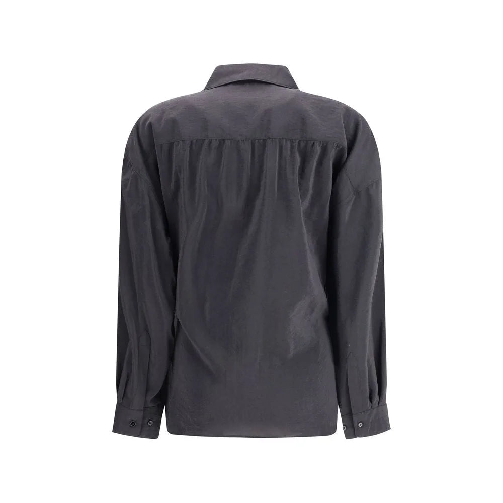 Lemaire Black Silk Dress Shirt - IT40 | M