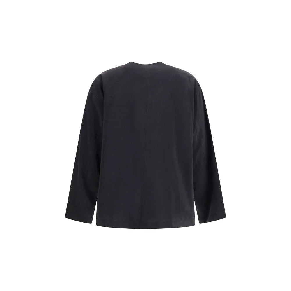Lemaire Black Silk Shirt - IT50 | L