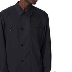 Lemaire Black Virgin Wool Coat - M