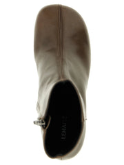 Lemaire Brown Calfskin Ankle Boots - EU40/US10