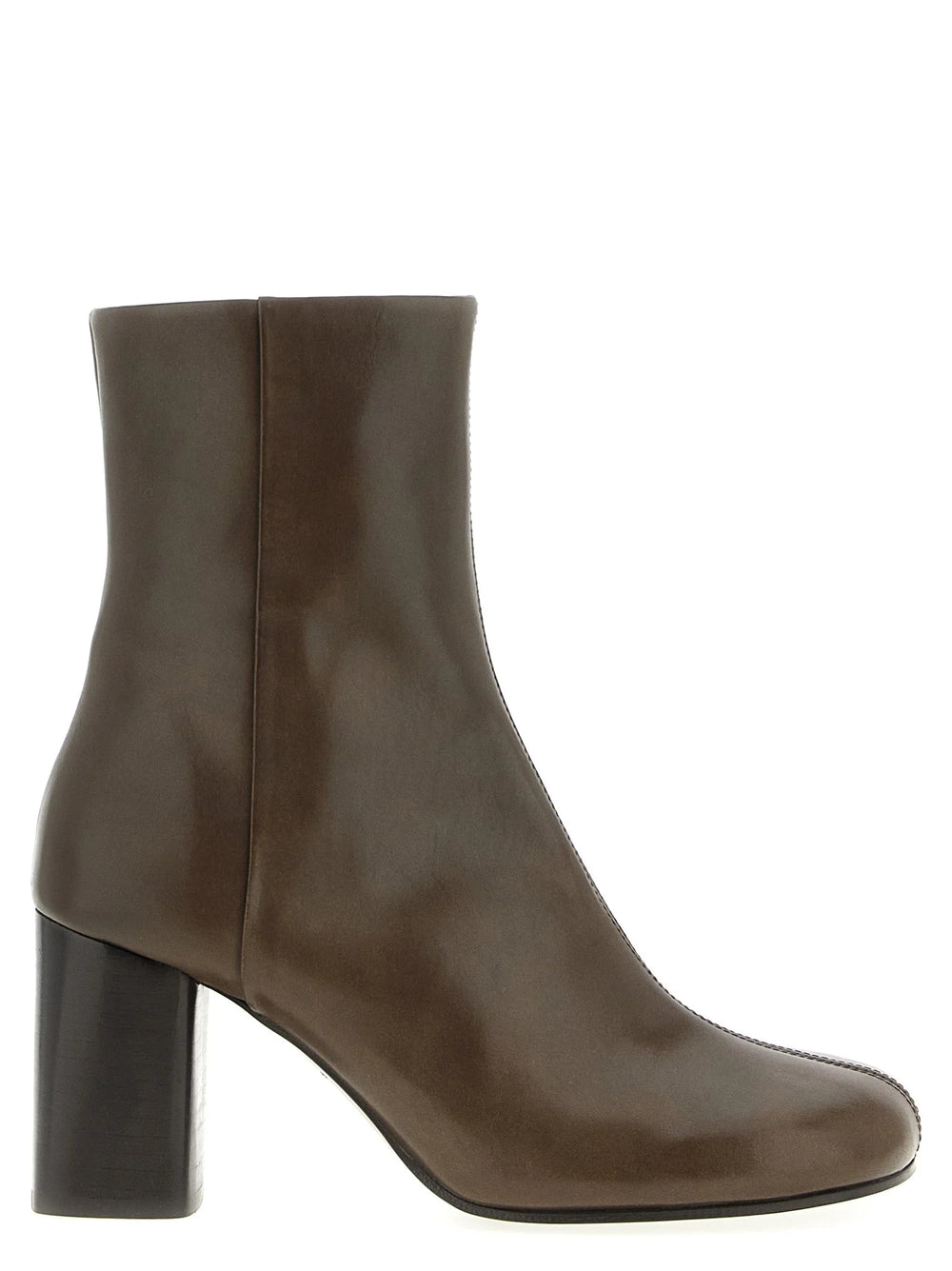 Lemaire Brown Calfskin Ankle Boots - EU40/US10