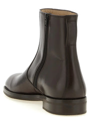 Lemaire Brown Lamb Leather Ankle Boots