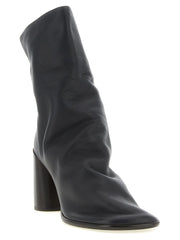 Lemaire Brown Lamb Leather Ankle Boots