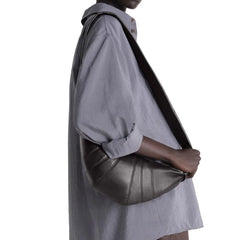 Lemaire Brown Lamb Leather Shoulder Bag