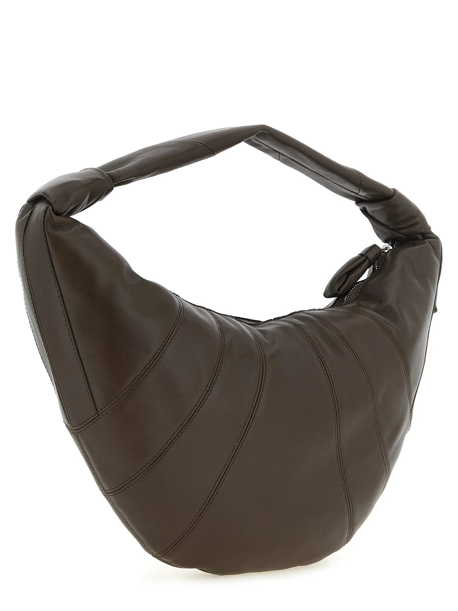 Lemaire Brown Lamb Leather Shoulder Bag