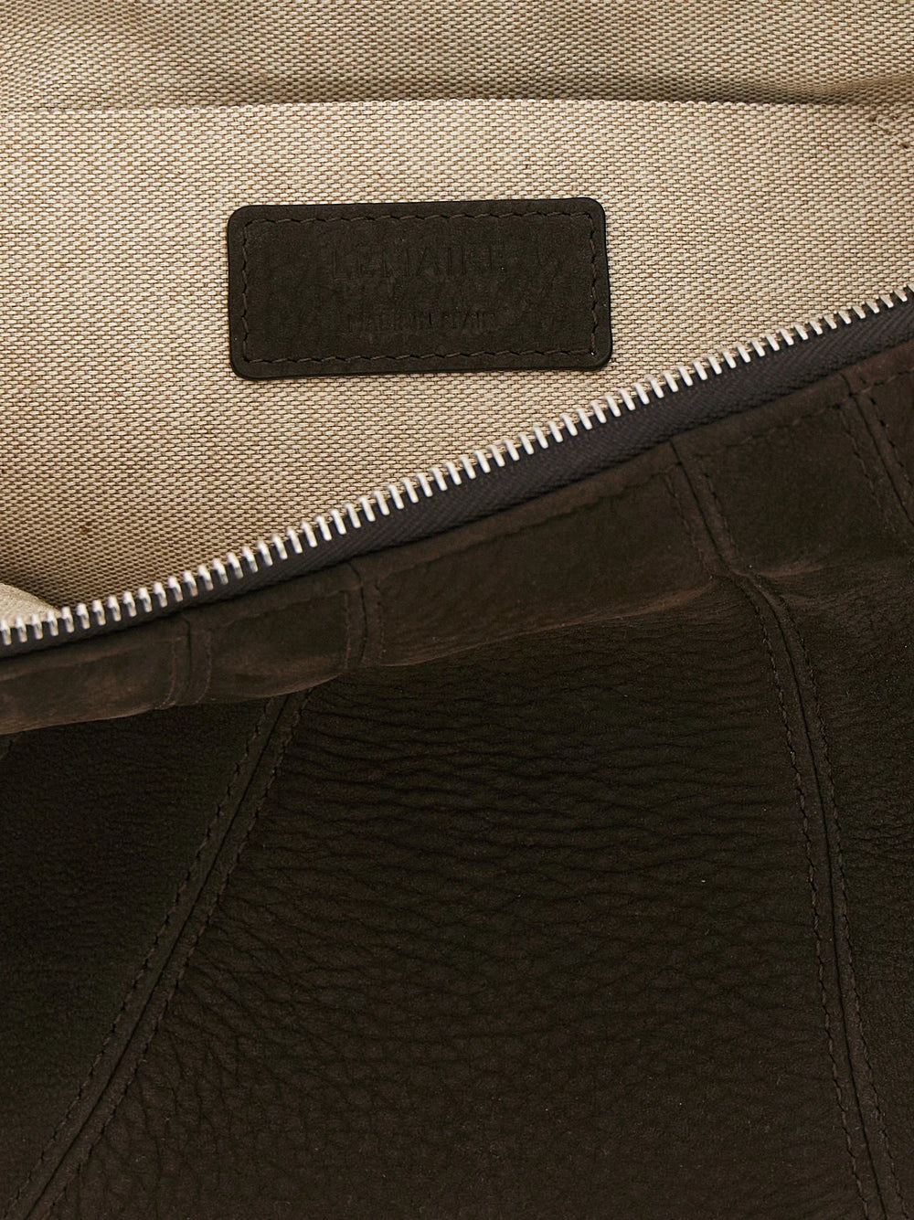Lemaire Brown Lamb Leather Shoulder Bag