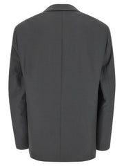 Lemaire Gray Polyester Blazer