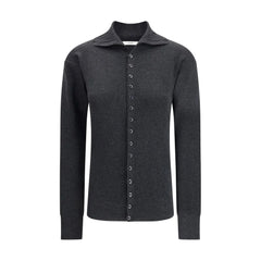 Lemaire Gray Wool Cardigan - L