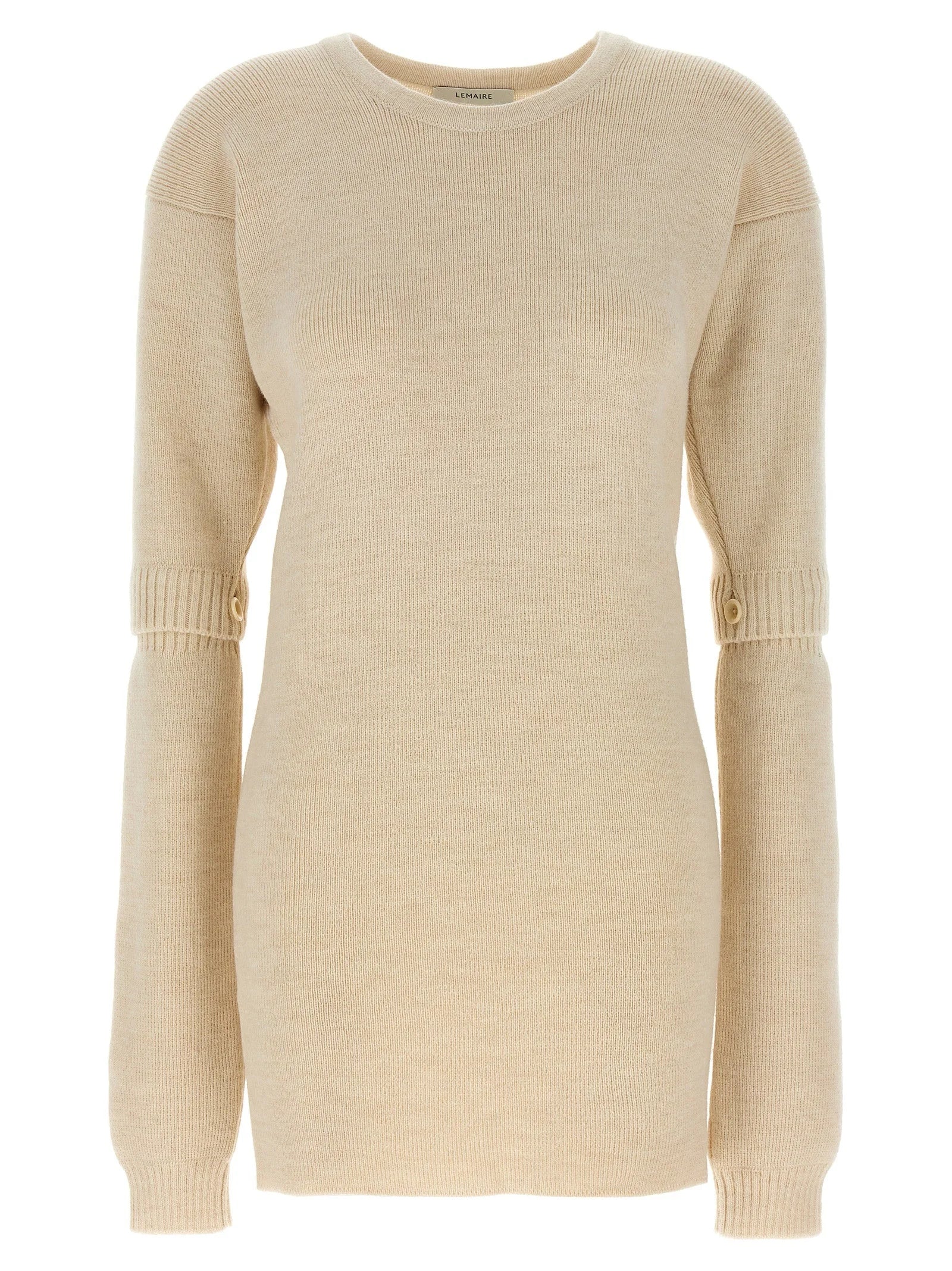 Lemaire White Acetate Short Dress - M