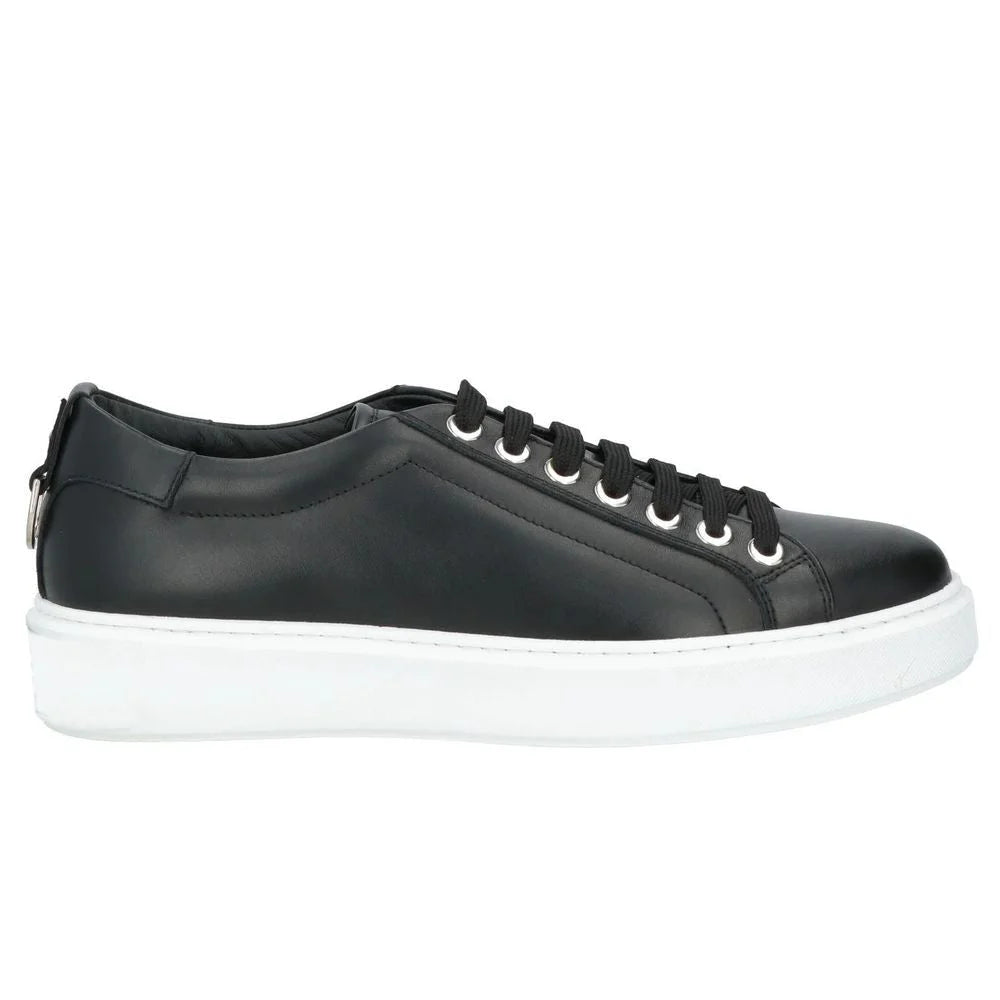 Les Hommes Black Calfskin Men Sneaker - Sneakers