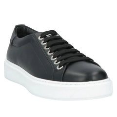 Les Hommes Black Calfskin Men Sneaker - Sneakers