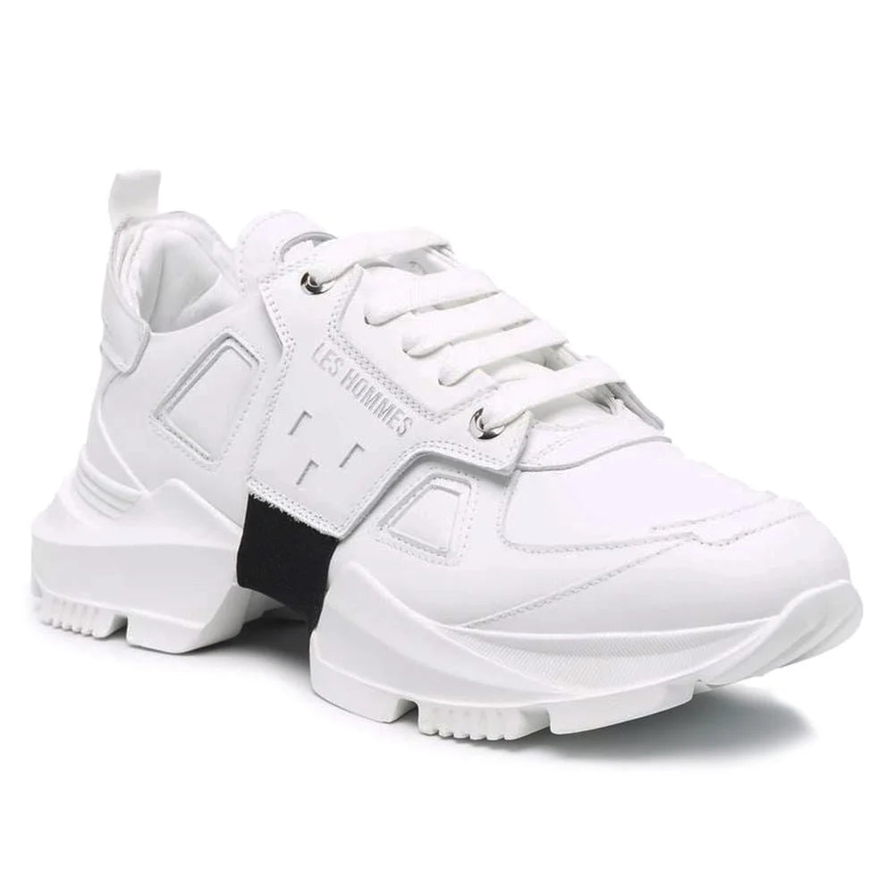 Les Hommes White Calfskin Men Sneaker - EU42/US9 - Sneakers