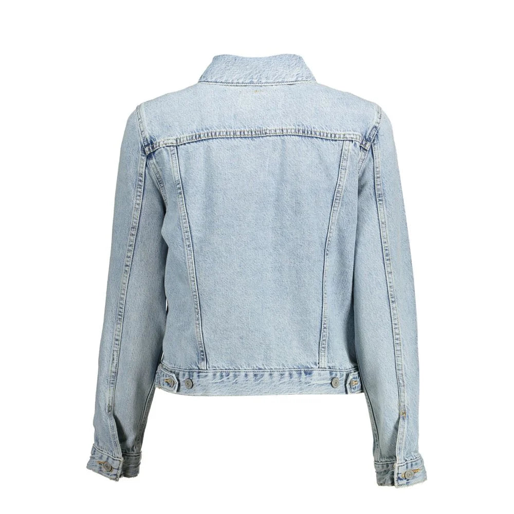 Levi’s Light Blue Cotton Women Jacket - Trucker Jackets