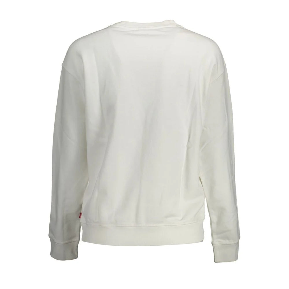 Levi’s White Cotton Women Sweater - L - Sweatshirts