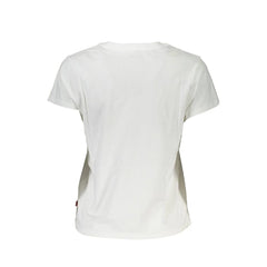 Levi’s White Cotton Women T-Shirt