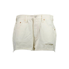 Levi’s White Cotton Women’s Jean - Denim Shorts