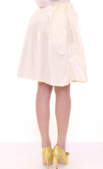 Licia Florio White Above-Knee Stretch Waist Strap Skirt - One Size - Skirts