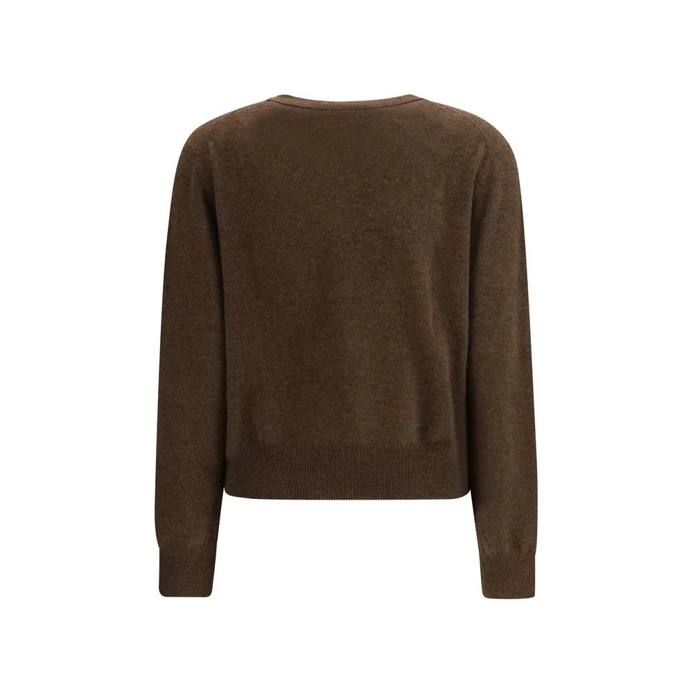 Lisa Yang Brown Fleece Wool Sweatshirt - 2