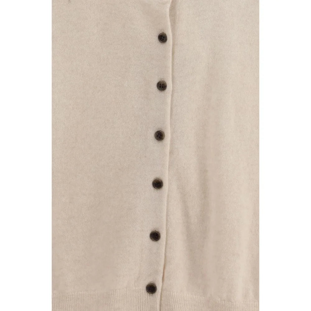 Lisa Yang Cream Cashmere Cardigan