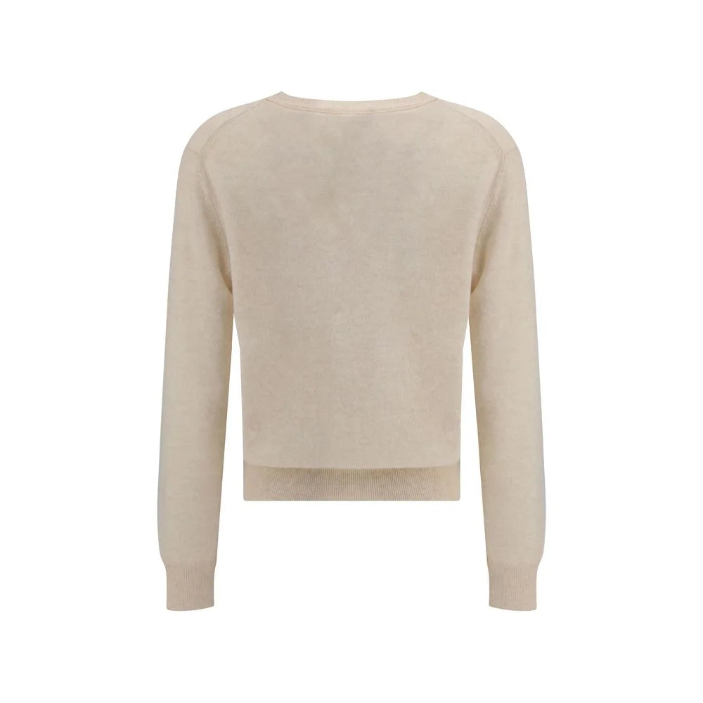 Lisa Yang Cream Fleece Wool Sweatshirt