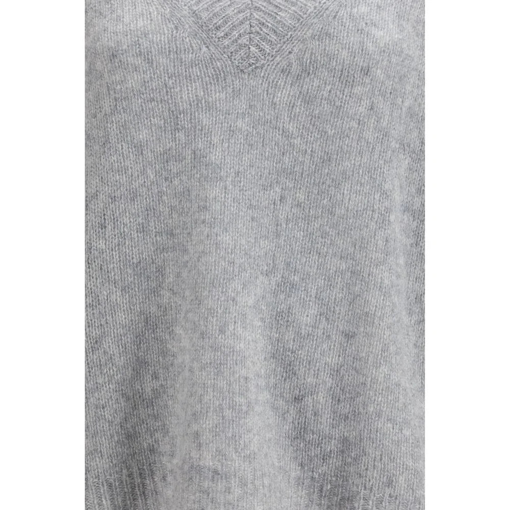 Lisa Yang Gray Cashmere Sweatshirt - 0/XS