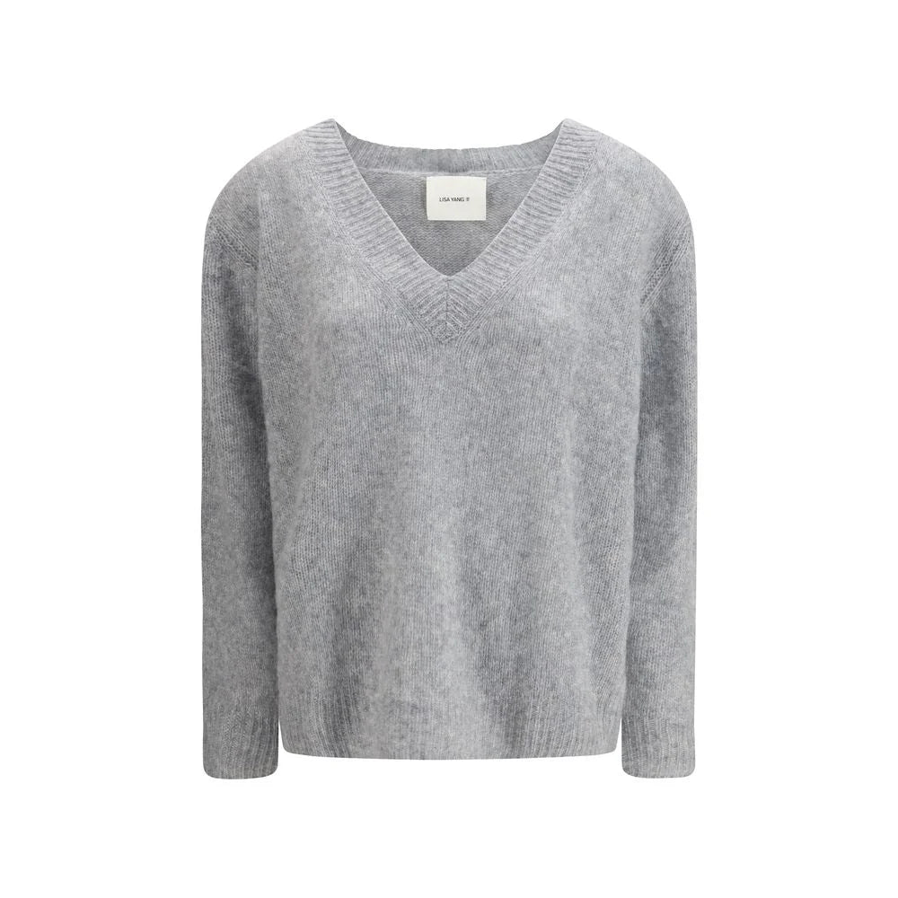 Lisa Yang Gray Cashmere Sweatshirt - 0/XS