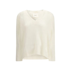 Lisa Yang White Cashmere Cashmere Sweater