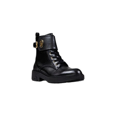 Liu Jo Bottines Noires en Cuir Synthétique à Lacets - Bottines