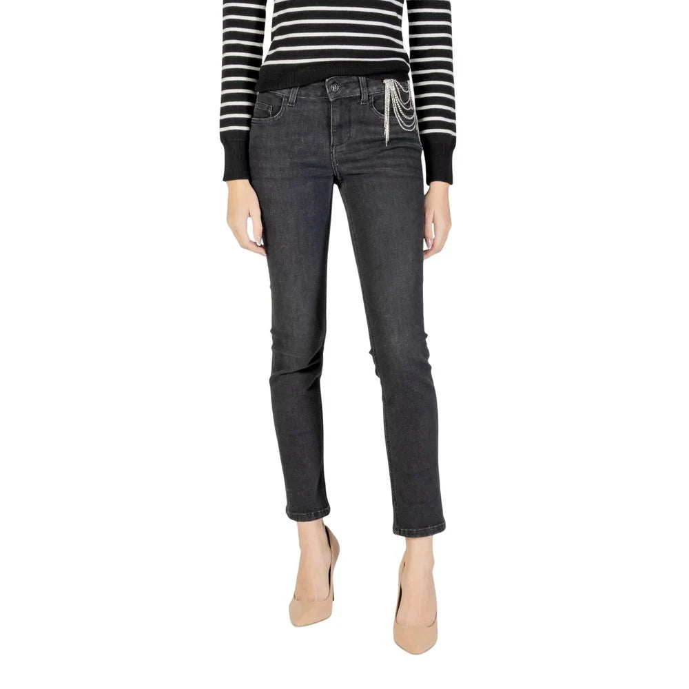 Liu Jo Black Cotton Skinny Jeans