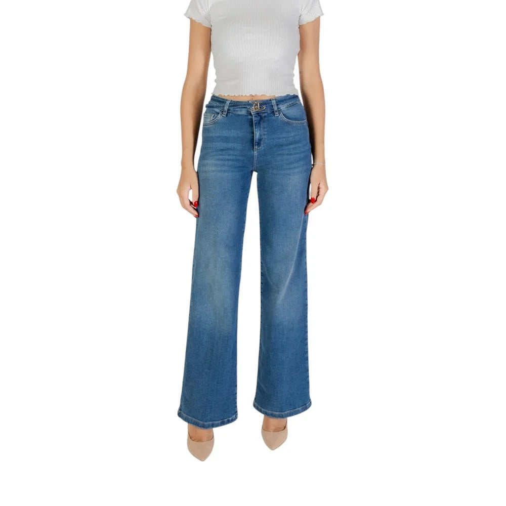 Liu Jo Blue Cotton Bootcut Jeans