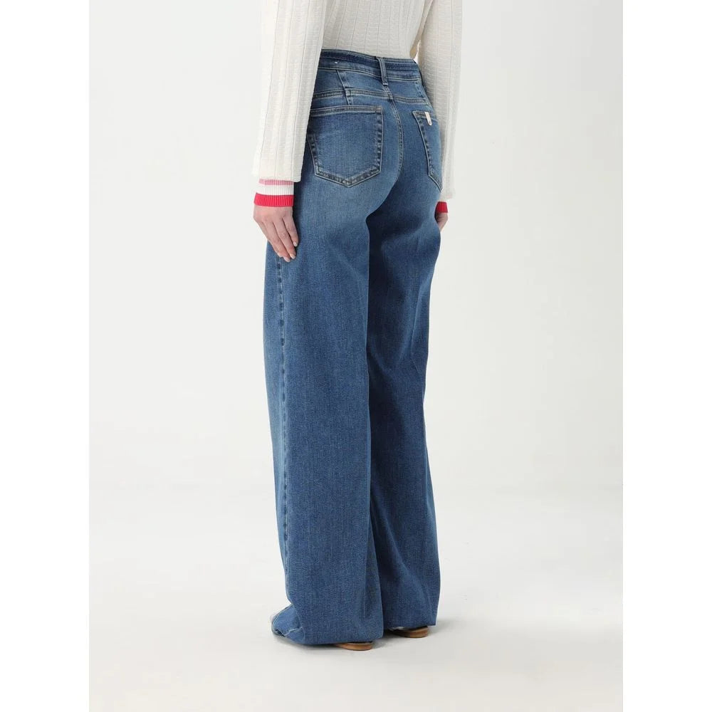 Liu Jo Blue Cotton Flared Jeans - 33