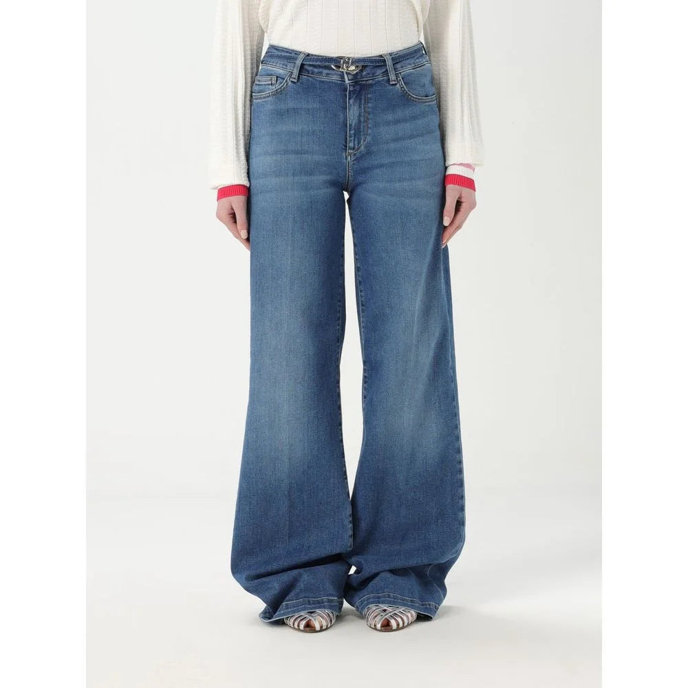 Liu Jo Blue Cotton Flared Jeans - 33