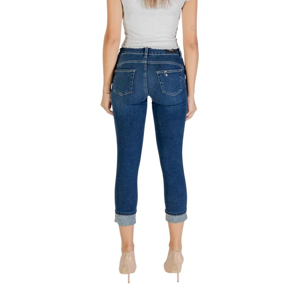 Liu Jo Blue Cotton Mom Jeans