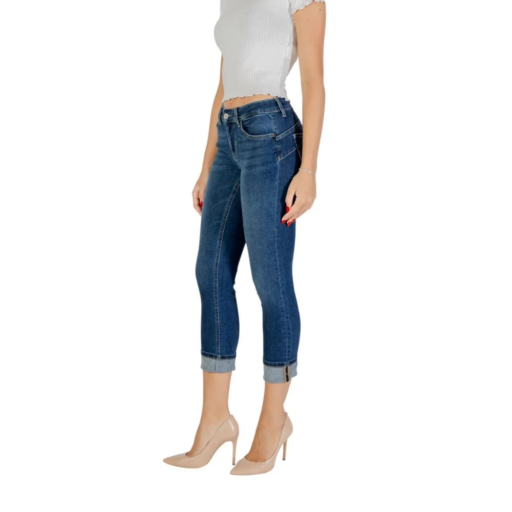 Liu Jo Blue Cotton Mom Jeans