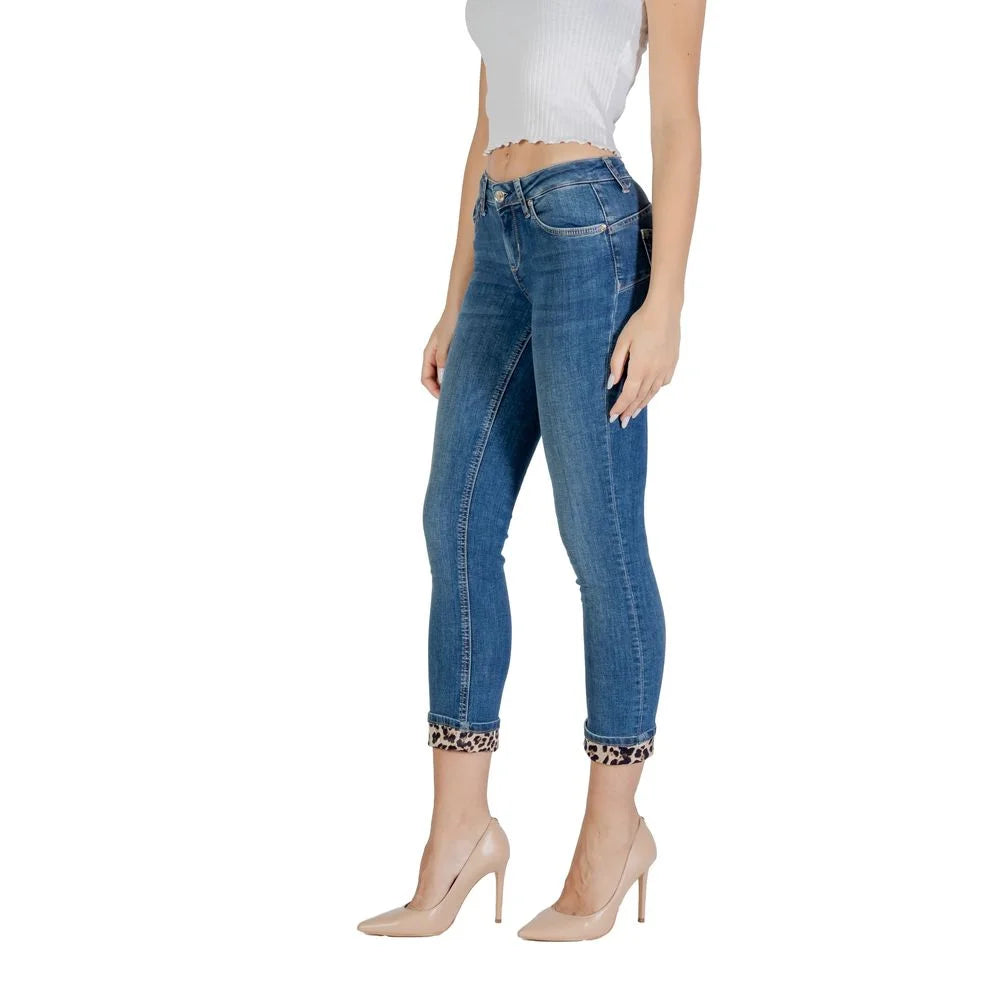 Liu Jo Blue Cotton Mom Jeans