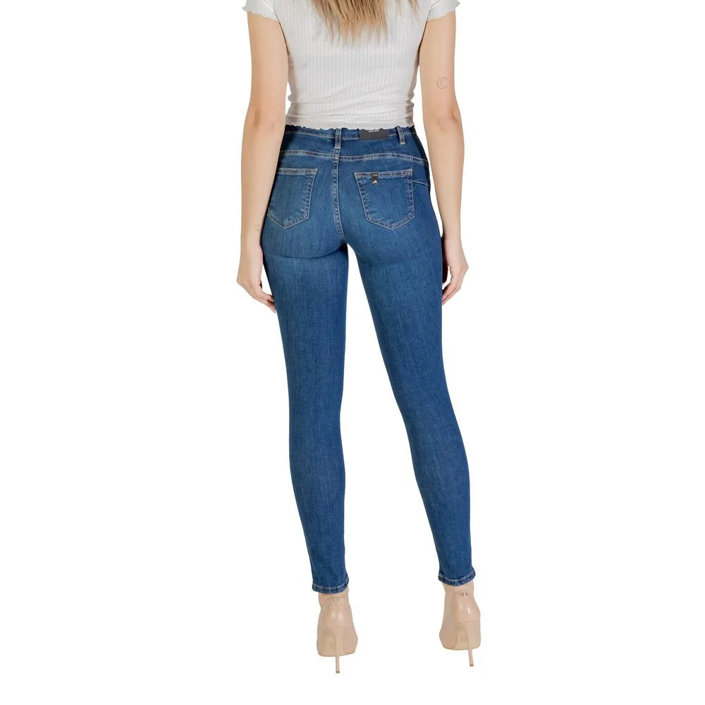 Liu Jo Blue Cotton Skinny Jean - W24