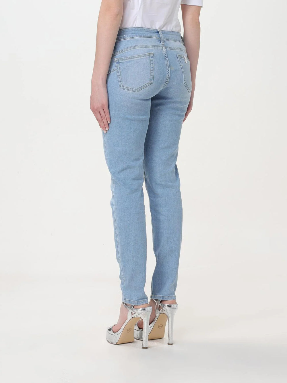 Liu Jo Blue Cotton Straight-Leg Jeans - W29