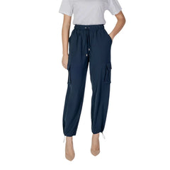 Liu Jo Blue Polyester Cargo Pants - IT38|XS